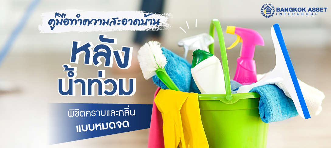 คู่มือทำความสะอาดบ้านหลังน้ำท่วม พิชิตคราบและกลิ่นแบบหมดจด