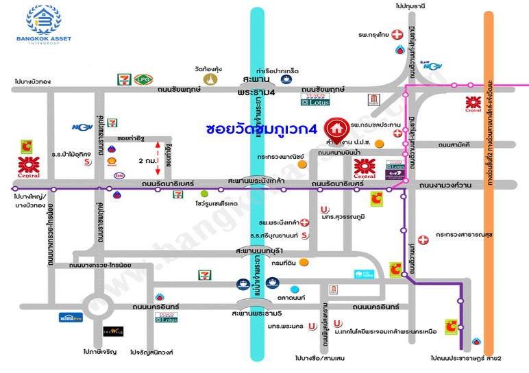 แผนที่ ซอยวัดชมภูเวก สนามบินน้ำ