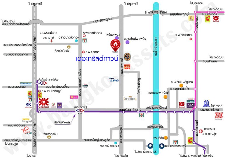 แผนที่ เดอะทรัสต์ ราชพฤกษ์-รัตนาธิเบศร์2