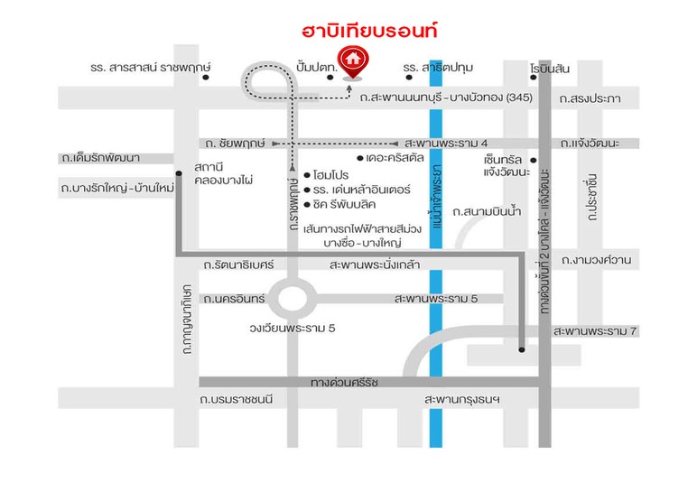 แผนที่ ฮาบิเทีย บอนด์ ราชพฤกษ์