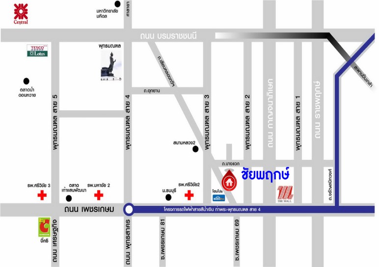 แผนที่ ชัยพฤกษ์ บางแวก