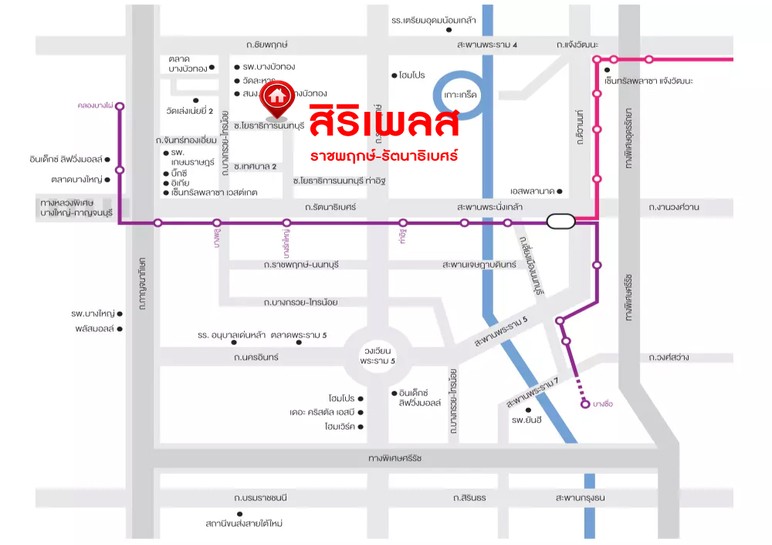แผนที่ สิริเพลส ราชพฤกษ์-346