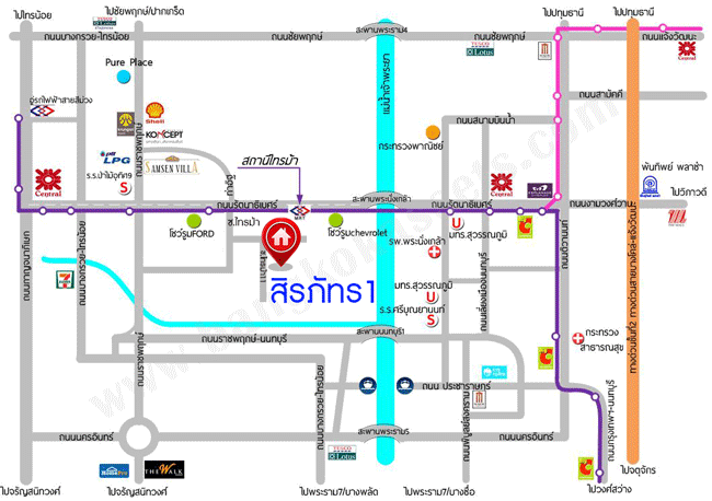 บ้านมือสองตกแต่งใหม่ ทำเลโซนเมือง! ม.สิรภัทร1 รัตนาธิเบศร์-ไทรม้า บ้านพร้อมอยู่ เนื้อที่ 18 ตร.ว. พื้นที่กว้างขวาง อยู่สบาย ฟังก์ชั่น 3 ห้องนอน เดินจากปากซอยไทรม้าขึ้นรถไฟฟ้า (บางรักน้อยท่าอิฐ) ได้เลย เพราะห่างเพียง 400 ม. เท่านั้น!! พร้อมเชื่อมสู่ ถ.ราชพฤกษ์เพียง 5 นาที รายล้อมด้วยสิ่งอำนวยความสะดวกมากมาย