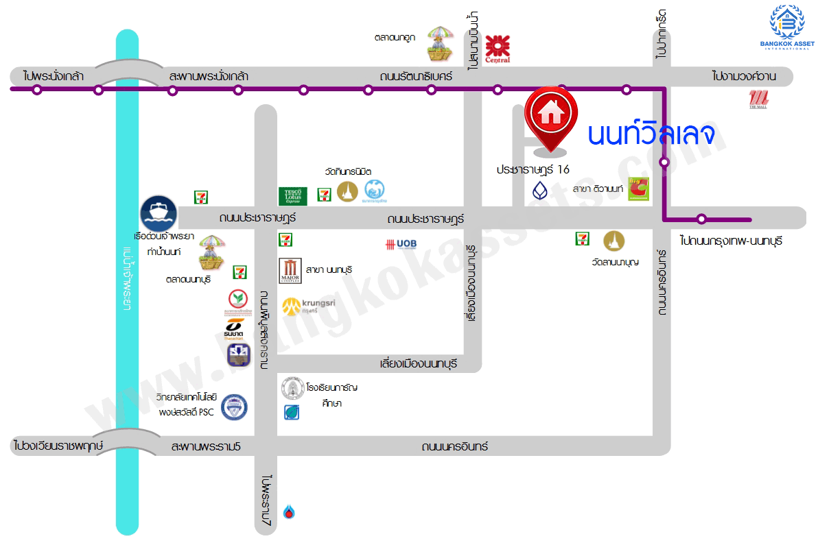 บ้านมือสองตกแต่งใหม่นนทบุรี ทำเลประชาราษฎร์! ราคาเพียง 2 ล้านต้นๆ  โครงการ นนท์วิลเลจ ติวานนท์-พระราม5 (ใกล้สะพานพระราม5) ที่สุดของความคุ้ม! กับบ้านพร้อมอยู่ ฟังก์ชั่นครบครัน พร้อมครัวเคาน์เตอร์ และที่จอดรถส่วนตัว บนสุดยอดทำเล! ที่เชื่อมสู่หลายเส้นทางได้อย่างรวดเร็ว *เพียง 4 นาทีถึงรถไฟฟ้าสถานี แยกติวานนท์ ใกล้จุดขึ้นทางด่วน "พระราม7"