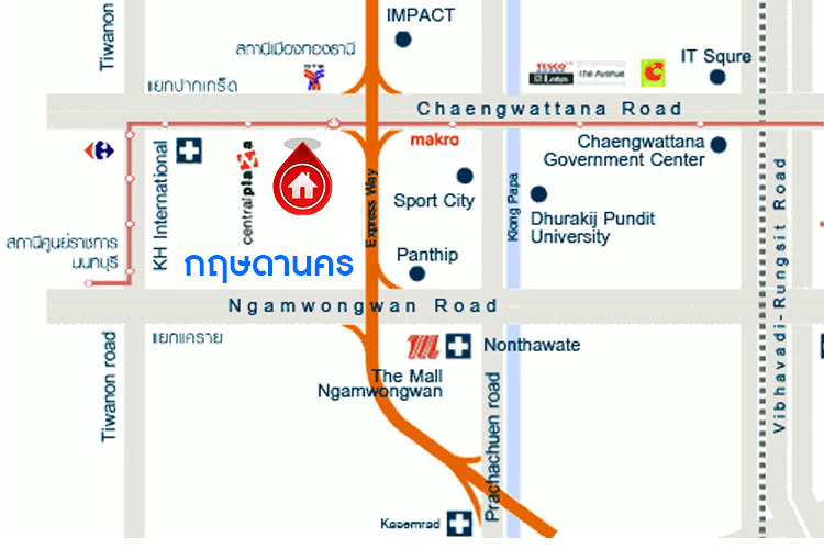 บ้านเดี่ยวมือสองนนทบุรี เนื้อที่ 44 ตร.ว. โครงการ กฤษดานคร ติดถนนแจ้งวัฒนะ ห่างจากเซ็นทรัลฯ เพียง 900 เมตร สุดคุ้ม! กับบ้านพร้อมอยู่ ฟังก์ชั่น 3นอน 2น้ำ แถมแอร์ 3 เครื่อง บนทำเลหายาก รองรับรถไฟฟ้าสายสีชมพู ใกล้ทางด่วน และเมืองทองธานี ...เปิดจองแล้ววันนี้