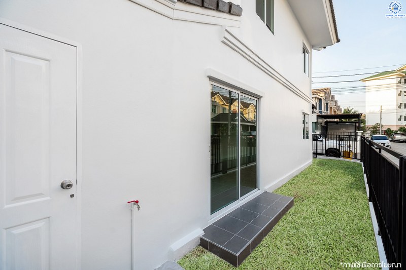 บ้านมือสองตกแต่งใหม่ ห้องมุม! ม.พฤกษาวิลล์28 บางใหญ่-เซ็นทรัลเวสต์เกต (หน้ากว้าง 7.5 เมตร) ความสุขมีครบทุกตารางนิ้ว กับบ้านตกแต่งพร้อมอยู่ เนื้อที่ 26.4 ตร.ว. ฟังก์ชั่น 3นอน 2น้ำ ครบครันทั้งครัวเคาน์เตอร์ และที่จอดรถส่วนตัว บนทำเลสุดสะดวก บนถนนสายหลัก "กาญจนาภิเษก" เพียง 8 นาทีถึงรถไฟฟ้าสถานี ตลาดบางใหญ่