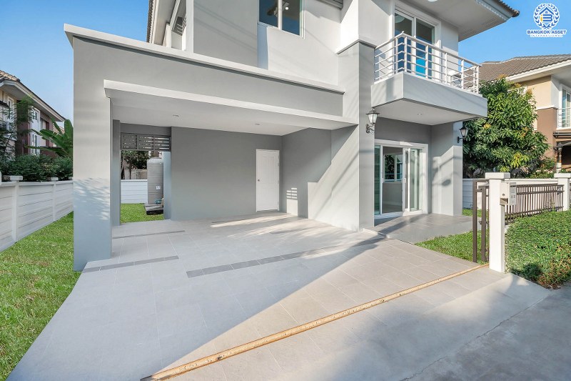 บ้านมือสองตกแต่งใหม่ ม.วิลล่าคุณาลัย บางใหญ่-เซ็นทรัลเวสต์เกต บ้านเดี่ยวสไตล์โมเดิร์น พร้อมอยู่ ฟังก์ชั่นครบ 3 ห้องนอน 3 ห้องน้ำ 2 ที่จอดรถ +ห้องพระ พร้อมความเป็นส่วนตัว เดินทางสะดวก บนทำเลศักยภาพ ใกล้ MRTสายสีม่วง เพียง 10 นาทีจากเซ็นทรัลเวสต์เกต ราคาพิเศษ!