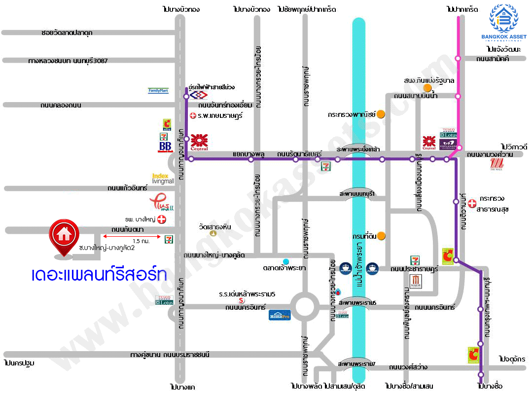 บ้านมือสองตกแต่งใหม่ คุณภาพแบรนด์พฤกษา* ห้องมุม! โครงการ เดอะแพลนท์ รีสอร์ท พระราม5-กาญจนาฯ พร้อมอยู่ เนื้อที่ 37 ตร.ว. ฟังก์ชั่น 3 ห้องนอน 2 ห้องน้ำ (ห้องน้ำแบ่งโซน) คัดสรรวัสดุเกรดพรีเมี่ยม บนทำเลศักภาพ เดินทางสะดวก ใกล้เซ็นทรัลเวสต์เกต รถไฟฟ้า และทางด่วนศรีรัช ราคาพิเศษสุด!...