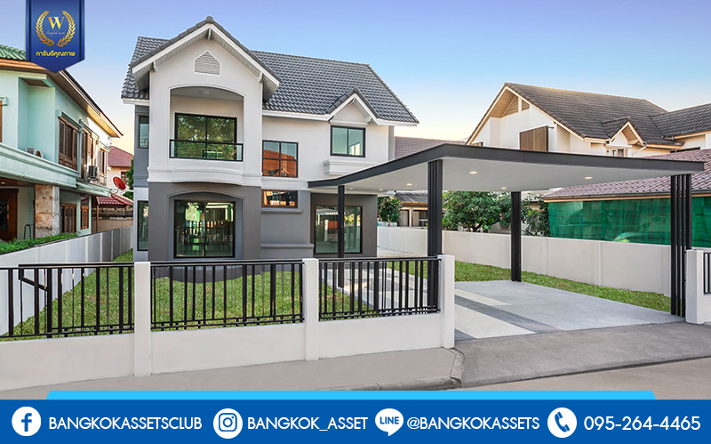 บ้านมือสองตกแต่งใหม่ ม.สายลม แจ้งวัฒนะ-ปากเกร็ด15 หลังใหญ่ สุดคุ้ม! เนื้อที่ 75 ตร.ว. พร้อมอยู่ ฟังก์ชั่น 4 ห้องนอน 3 ห้องน้ำ 2 ที่จอดรถ ตอบโจทย์ครอบครัวใหญ่ คัดสรรวัสดุเกรดพรีเมี่ยม บนทำเลศักยภาพ ใกล้เซ็นทรัลแจ้งวัฒนะ ทางด่วน และรถไฟฟ้าสายสีชมพู