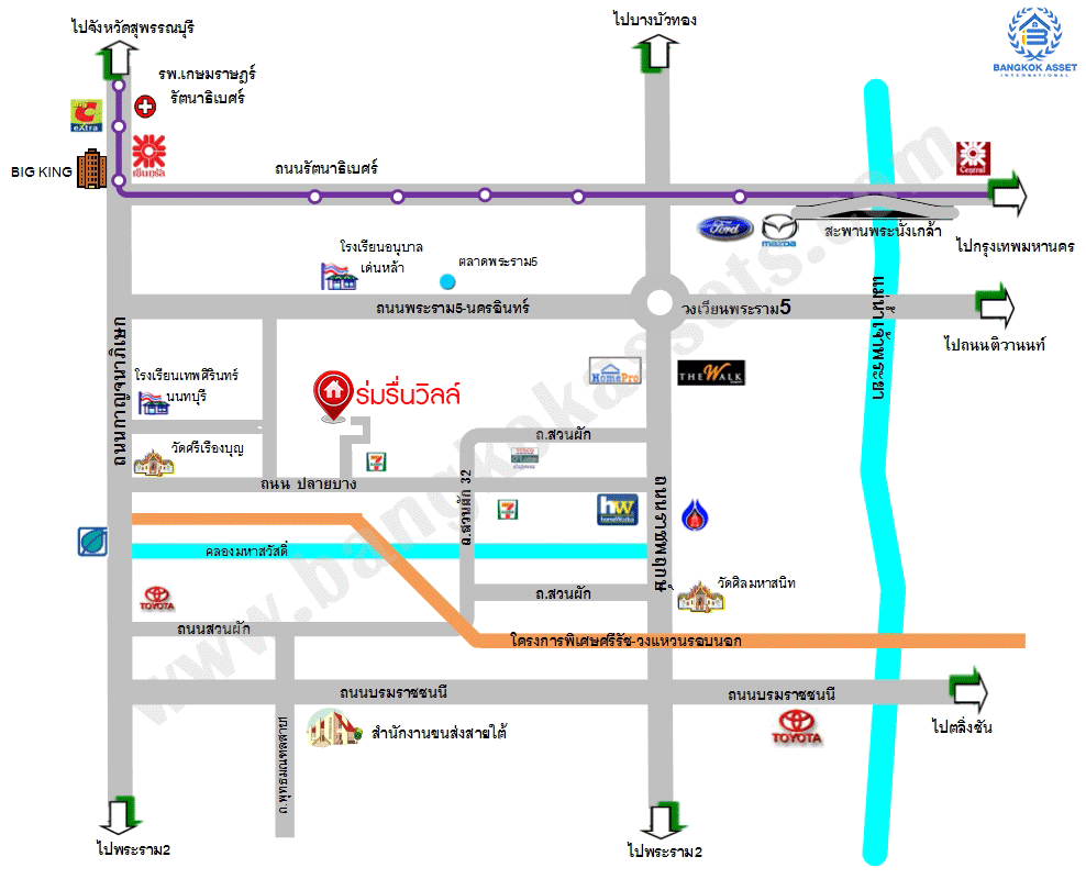 ทาวน์เฮ้าส์มือสองนนทบุรี ม.ร่มรื่นวิลล์ ราชพฤกษ์-กาญจนาภิเษก (ซ.สวนผัก32) บ้านพร้อมอยู่ เนื้อที่ 16 ตร.ว. ฟังก์ชั่น 2 ห้องนอน 2 ห้องน้ำ มีครัวเคาน์เตอร์ บนทำเลเชื่อมต่อหลายเส้นทาง ใกล้ The Walk ราชพฤกษ์ และจุดขึ้นทางด่วน "ศรีรัช"