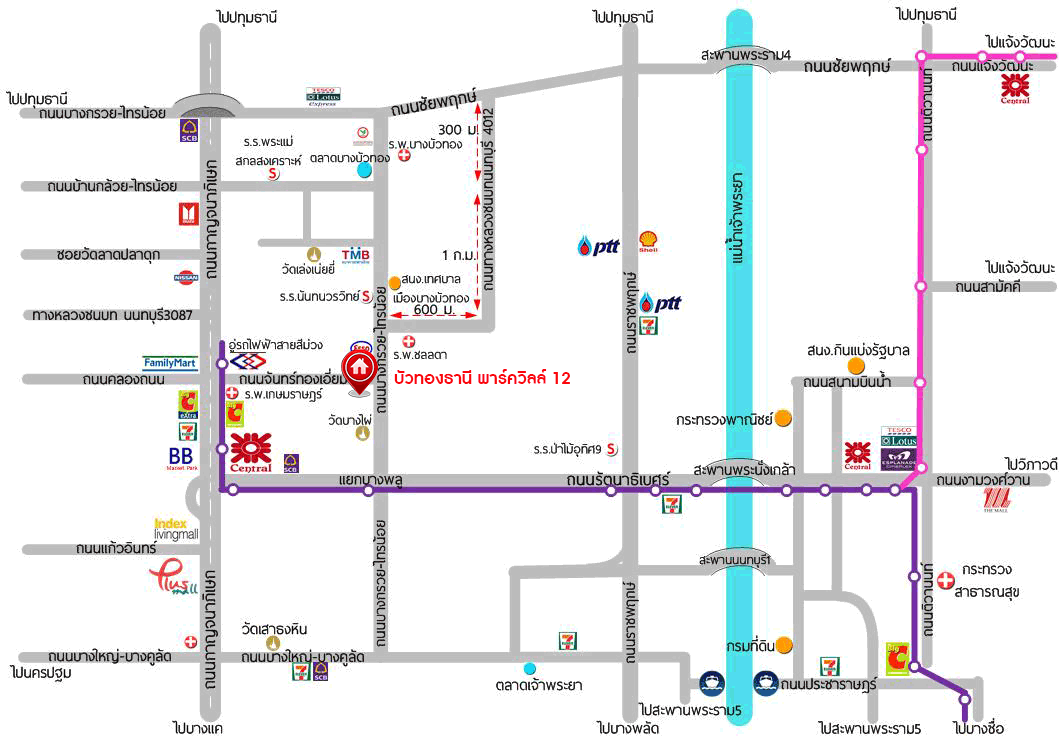 ทาวน์เฮ้าส์มือสองนนทบุรี ม.บัวทองธานีพาร์ควิลล์12 กาญจนาภิเษก (ซ.จันทร์ทองเอี่ยม) เนื้อที่ 21 ตร.ว. ฟังก์ชั่น 3 ห้องนอน 2 ห้องน้ำ แถมแอร์ 3 เครื่อง ต่อเติมครัว-โรงรถพร้อมอยู่ บนทำเลเดินทางสะดวก ใกล้เซ็นทรัลเวสต์เกต เพียง 5 นาทีจากสถานีคลองบางไผ่ ราคาสุดคุ้ม!...