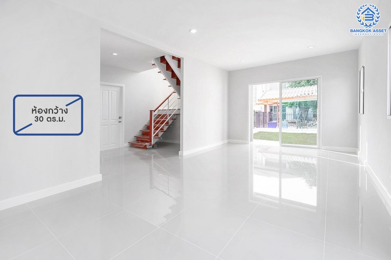 บ้านมือสองตกแต่งใหม่ แปลงมุม หลังใหญ่ ทำเลย่านปทุมธานี โครงการ พฤกษาวิลเลจ30 เดอะซีซั่น แจ้งวัฒนะ-ราชพฤกษ์ ตกแต่ง/ต่อเติมเต็ม เนื้อที่ 54.8 ตร.ว. ฟังก์ชั่น 3 ห้องนอน 2 ห้องน้ำ เดินทางสะดวกสบายเข้า-ออกได้หลายเส้นทาง ใกล้เมืองทองธานี และจุดขึ้นทางด่วน "แจ้งวัฒนะ"...