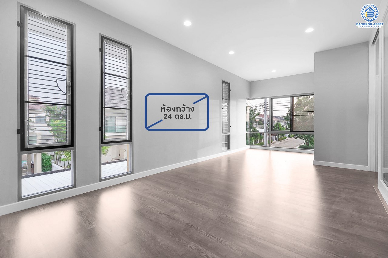 บ้านมือสองตกแต่งใหม่ หลังใหญ่ ห้องมุม! ม.เพอร์เฟคเพลส แจ้งวัฒนะ เนื้อที่ 76.7 ตร.ว. ฟังก์ชั่น 3 ห้องนอน 5 ห้องน้ำ (ห้องนอนมีห้องน้ำในตัวทุกห้อง) พร้อมห้องแม่บ้าน ตกแต่งหรูหรา Built-in Furniture ทั้งหลัง มี Living Room รองรับทุกกิจกรรมความสุข บนทำเลศักยภาพ ใกล้เซ็นทรัลแจ้งวัฒนะ รถไฟฟ้า และเชื่อมสู่แจ้งวัฒนะและทางด่วน เพียง 5 นาที...