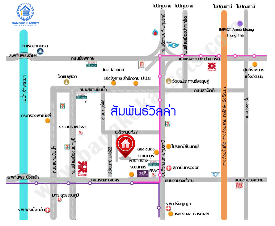 บ้านมือสองตกแต่งใหม่ ทำเลเยี่ยม เพียง 100 เมตรถึงMRT “สถานีบางกระสอ” ม.สัมพันธ์วิลล่า ติวานนท์-แคราย บ้านแฝดหลังใหญ่ เนื้อที่ 44 ตร.ว. ฟังก์ชั่นระดับบ้านเดี่ยว 4 ห้องนอน 2 ห้องน้ำ 2 ที่จอดรถ ติดถนนรัตนาธิเบศร์ เข้า-ออกได้ถึง 3 เส้นทางสายหลัก ใกล้เซ็นทรัลรัตนาธิเบศร์ และเพียง 5 นาที ถึงทางด่วน "งามวงศ์วาน"