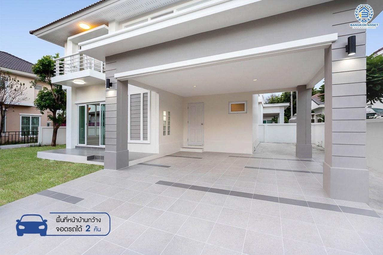 บ้านมือสองตกแต่งใหม่ ม.เพอร์เฟคพาร์ค พระราม5-บางใหญ่ (ซ.วัดพระนอน) ตกแต่งสไตล์อบอุ่น คุณภาพแบรนด์ Property perfect เนื้อที่ 59 ตร.ว. พื้นที่ข้างบ้านกว้าง ฟังก์ชั่น 3 ห้องนอน 3 ห้องน้ำ 2 ที่จอดรถ  ทำเลใกล้วงแหวนกาญจนาฯ , Central Westgate และรถไฟฟ้าสายสีม่วง "สถานีตลาดบางใหญ่"