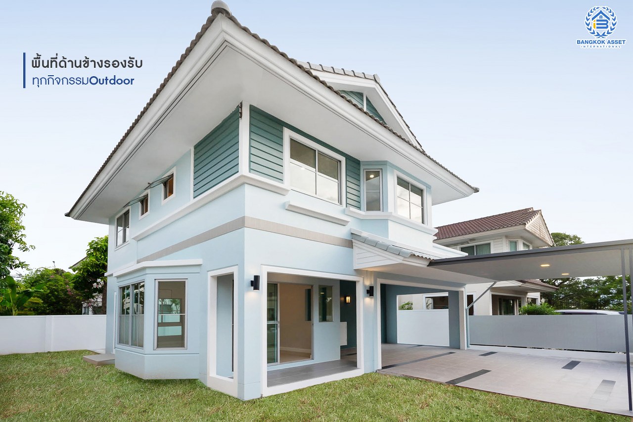 บ้านมือสองตกแต่งใหม่ ม.พฤกษ์ลดา1 บางใหญ่-เซ็นทรัลเวสต์เกต บ้านเดี่ยวคุณภาพ LH เนื้อที่ 50 ตร.ว. พร้อมฟังก์ชั่น 3 ห้องนอน 2 ห้องน้ำ 2 ที่จอดรถ เดินทางสะดวกสบาย บนเส้นทางสายหลัก "กาญจนาภิเษก" ใกล้เซ็นทรัลเวสต์เกต และเพียง 10 นาทีถึง รถไฟฟ้า "สถานีคลองบางไผ่"