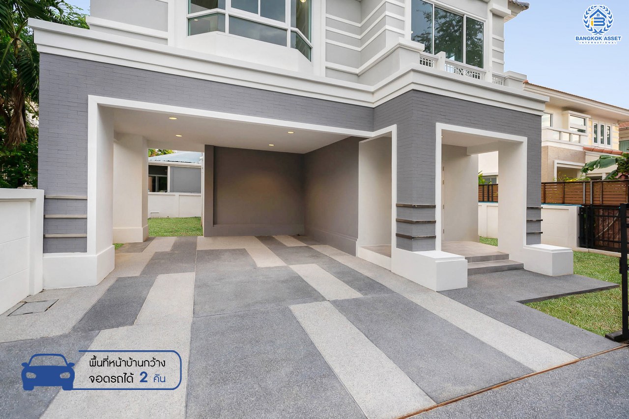 บ้านมือสองตกแต่งใหม่ ม.เพอร์เฟคเพลส2 ติดถ.รัตนาธิเบศร์ หลังใหญ่พร้อมอยู่ เนื้อที่ 57 ตร.ว. ดีไซน์โมเดิร์น ตกแต่งโทนอบอุ่น ฟังก์ชั่น 3 ห้องนอน 3 ห้องน้ำ 2 ที่จอดรถ บนที่สุดแห่งทำเลโซนเมือง เชื่อมต่อทุกการเดินทาง เพียง 5 นาที ถึง MRT "สถานีไทรม้า" ใกล้จุดขึ้นทางด่วน "งามวงศ์วาน"