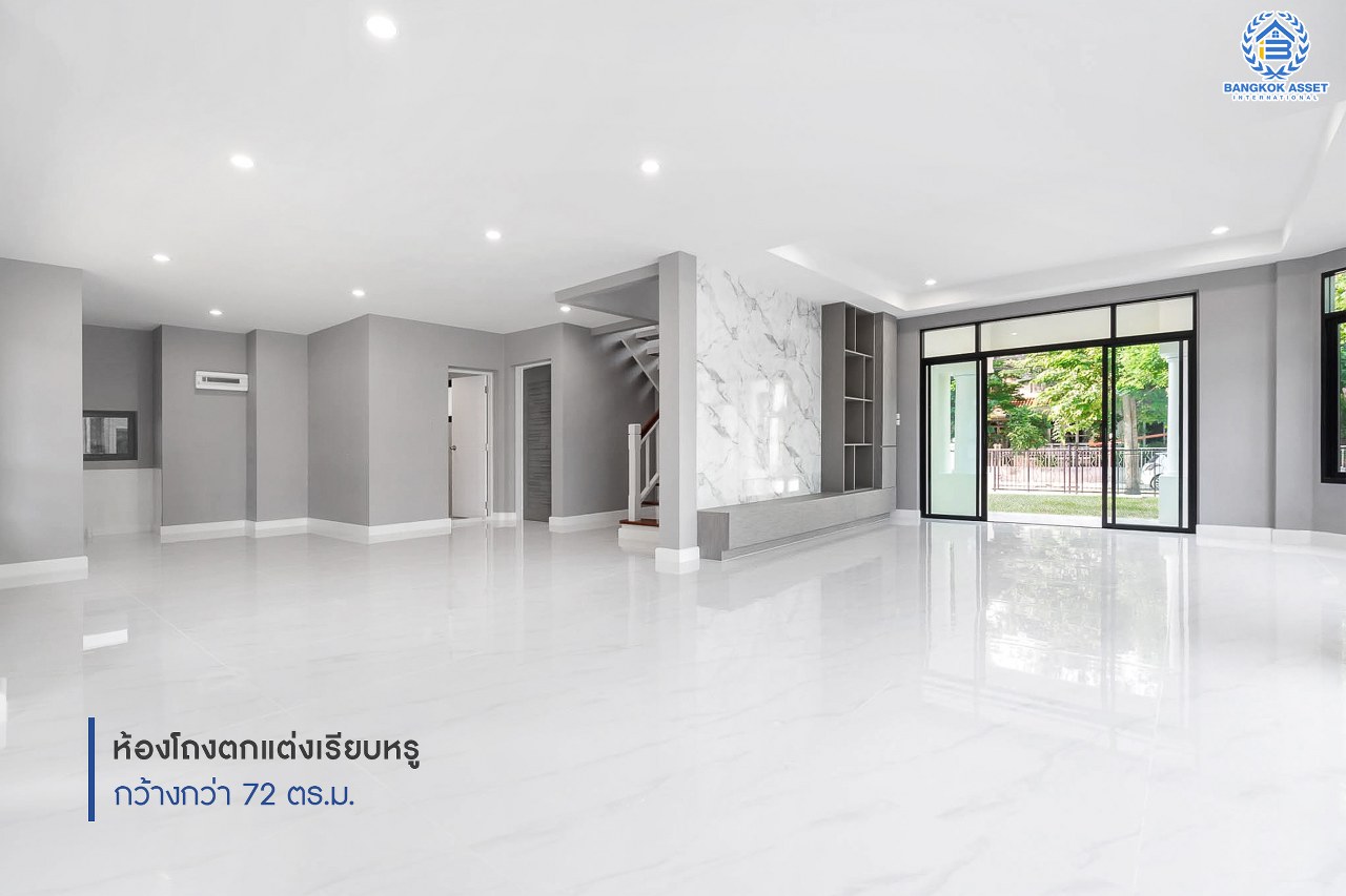 บ้านมือสองตกแต่งใหม่ หลังใหญ่พิเศษ! เนื้อที่ 154 ตร.ว. ม.มัณฑนา ปิ่นเกล้า-กาญจนาภิเษก (ซ.วัดพระเงิน) บนพื้นที่ใช้สอยกว่า 306.5 ตร.ม. ฟังก์ชั่นจัดเต็ม 4 ห้องนอน(มีห้องแม่บ้าน) 4 ห้องน้ำ 2 ที่จอดรถ เดินทางสะดวก บนทำเลติดถนนใหญ่ ใกล้เซ็นทรัลเวสต์เกต รถไฟฟ้าสายสีม่วง "สถานีตลาดบางใหญ่" และทางด่วนศรีรัช!