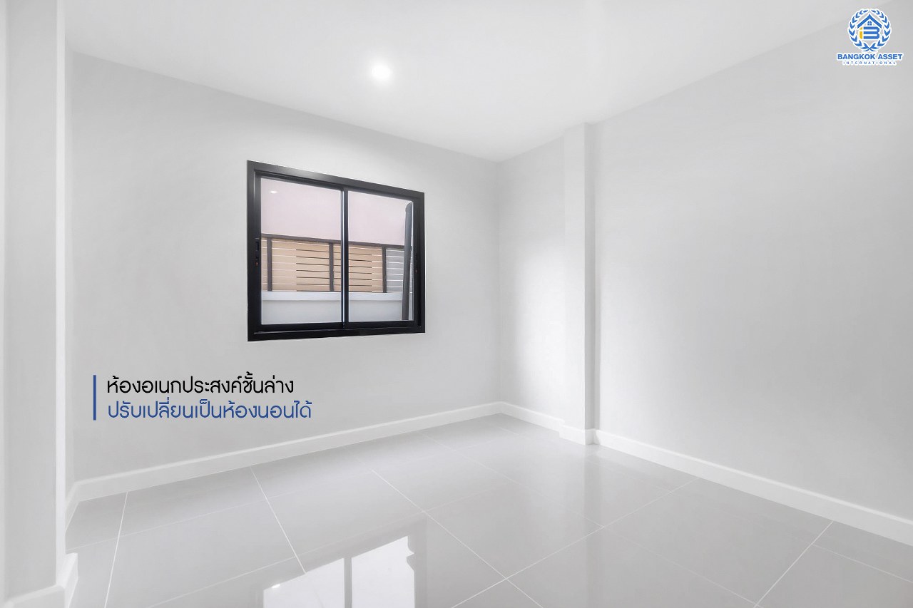 บ้านมือสองตกแต่งใหม่ ม.นนทรีปาร์ค รัตนาธิเบศร์-ไทรม้า บ้านแฝดหลังใหญ่เกือบเท่าบ้านเดี่ยว! เนื้อที่ 44 ตร.ว. ฟังก์ชั่นจัดเต็ม 4 ห้องนอน 3 ห้องน้ำ จอดรถได้ 2 คัน กว้างขวางบนพื้นที่ใช้สอยถึง 234 ตร.ม. บนทำเลโซนเมือง ใจกลาง 2 เซ็นทรัลฯ เดินทางสุดสะดวกเพียง 2 นาทีถึงรถไฟฟ้า "สถานีไทรม้า"...