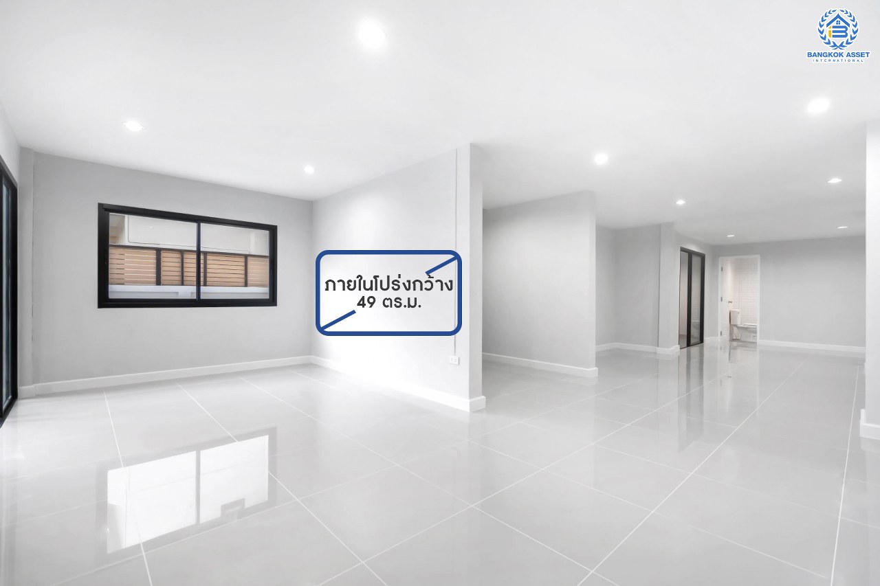 บ้านมือสองตกแต่งใหม่ ม.นนทรีปาร์ค รัตนาธิเบศร์-ไทรม้า บ้านแฝดหลังใหญ่เกือบเท่าบ้านเดี่ยว! เนื้อที่ 44 ตร.ว. ฟังก์ชั่นจัดเต็ม 4 ห้องนอน 3 ห้องน้ำ จอดรถได้ 2 คัน กว้างขวางบนพื้นที่ใช้สอยถึง 234 ตร.ม. บนทำเลโซนเมือง ใจกลาง 2 เซ็นทรัลฯ เดินทางสุดสะดวกเพียง 2 นาทีถึงรถไฟฟ้า "สถานีไทรม้า"...