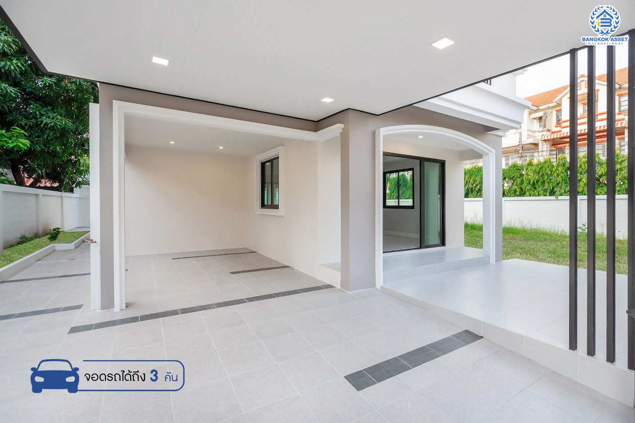 บ้านมือสองตกแต่งใหม่ ม.ลานทอง ติวานนท์-ปากเกร็ด  #หลังใหญ่ แปลงมุม เนื้อที่ 80 ตร.ว. มีพื้นที่สนามด้านข้างกว้าง 195 ตร.ม. พร้อมรับทุกกิจกรรม ฟังก์ชั่น 3 ห้องนอน 2 ห้องน้ำ 3 ที่จอดรถ สะดวกทุกการเดินทาง บนทำเลติด ถ.ติวานนท์ ใกล้เซ็นทรัล และทางด่วน "แจ้งวัฒนะ" เพียง 5 นาทีถึง "ห้าแยกปากเกร็ด"...