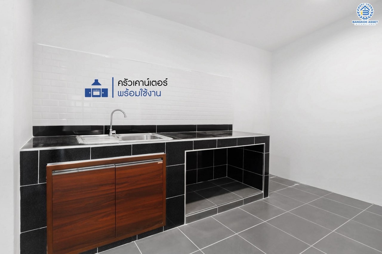 บ้านมือสองตกแต่งใหม่ ทาวน์เฮ้าส์หลังใหญ่ เนื้อที่ 24.1 ตร.ว. ม.บิวตี้เฮ้าส์3 ราชพฤกษ์-กาญจนาฯ ฟังก์ชั่น 3 ห้องนอน 2 ห้องน้ำ กว้างขวางด้วยพื้นที่ใช้สอยถึง 186 ตร.ม. พร้อมทุกการเข้าอยู่ บนทำเลสุดสะดวก ใกล้ The Walk และทางด่วนศรีรัช...