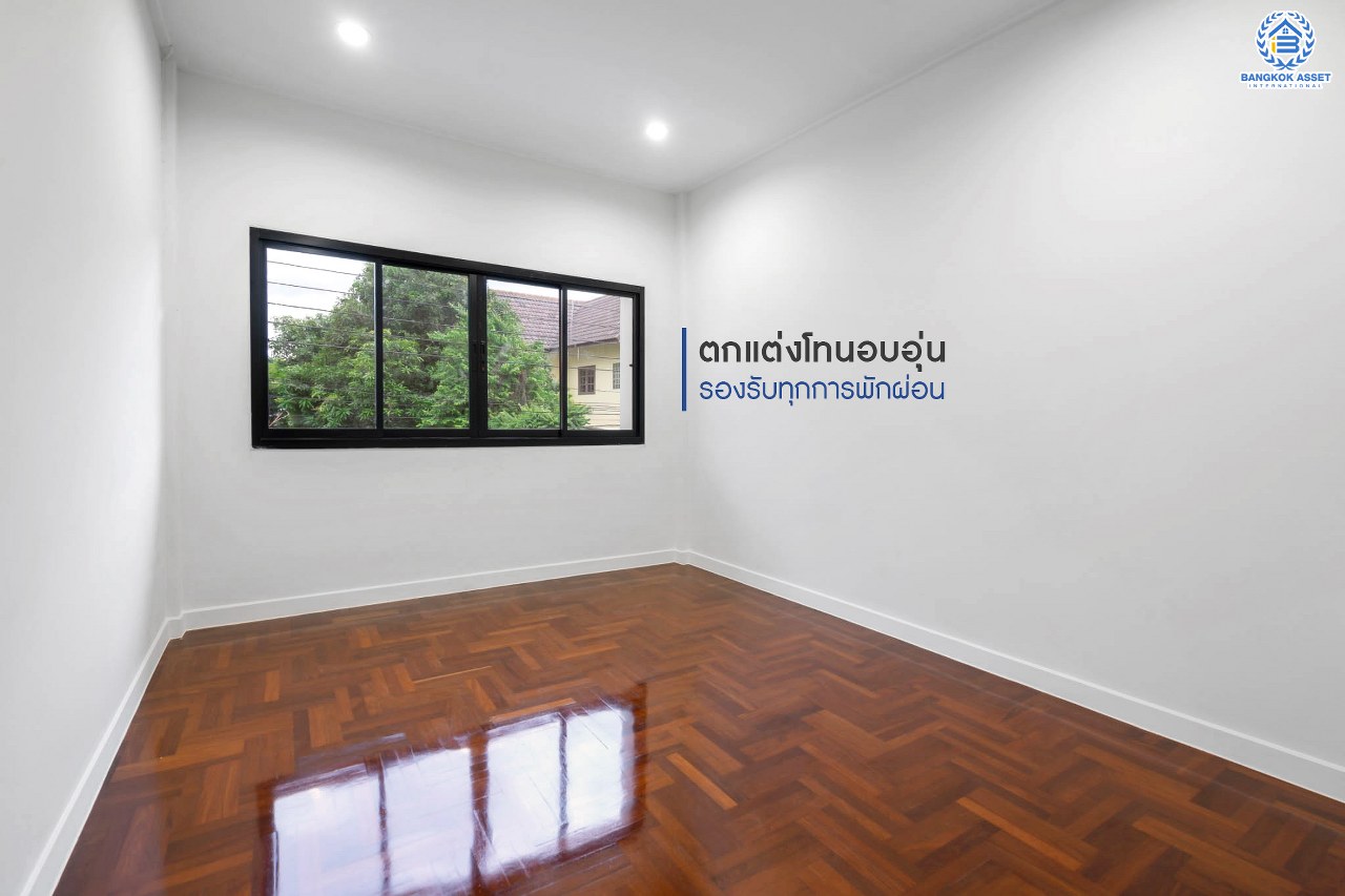 บ้านมือสองตกแต่งใหม่ ทาวน์เฮ้าส์หลังใหญ่ เนื้อที่ 24.1 ตร.ว. ม.บิวตี้เฮ้าส์3 ราชพฤกษ์-กาญจนาฯ ฟังก์ชั่น 3 ห้องนอน 2 ห้องน้ำ กว้างขวางด้วยพื้นที่ใช้สอยถึง 186 ตร.ม. พร้อมทุกการเข้าอยู่ บนทำเลสุดสะดวก ใกล้ The Walk และทางด่วนศรีรัช...