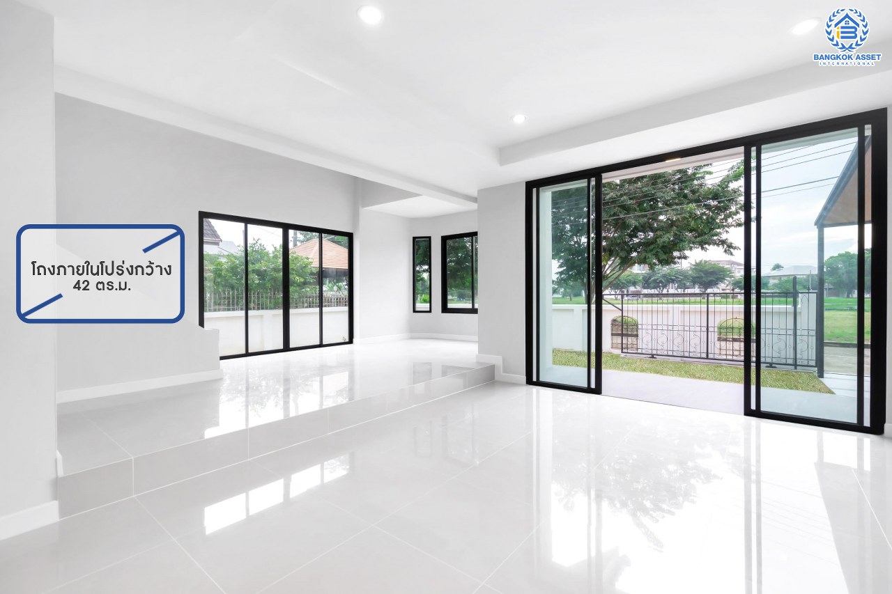 บ้านมือสองตกแต่งใหม่ หลังใหญ่พิเศษ!! เนื้อที่ 80 ตร.ว. #หลังมุม วิวทะเลสาบ ม.กฤษดานคร20 ปิ่นเกล้า ติดถนนบรมราชชนนี ตกแต่งผสมผสานกลิ่นอายยุโรป ด้วยดีไซน์บ้านแบบTudor style รูปแบบสถาปัตยกรรมสุดClassicจากอังกฤษ พร้อมฟังก์ชั่นจัดเต็ม 4 ห้องนอน 2 ห้องน้ำ 2 ที่จอดรถ บนทำเลใกล้ทางคู่ขนานลอยฟ้าบรมราชชนนี และเซ็นทรัลปิ่นเกล้า