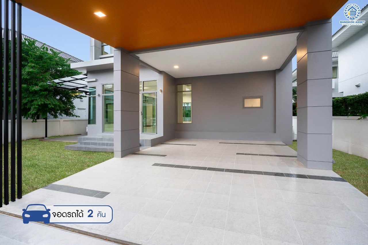 บ้านมือสองตกแต่งใหม่ ม.เพอร์เฟคเพลส2 ติดถ.รัตนาธิเบศร์ หลังใหญ่พร้อมอยู่ เนื้อที่ 58.1 ตร.ว. ดีไซน์โมเดิร์น ฟังก์ชั่น 4 ห้องนอน 3 ห้องน้ำ 2 ที่จอดรถ บนที่สุดแห่งทำเลโซนเมือง ติดรถไฟฟ้า"สถานีไทรม้า" และใกล้จุดขึ้นทางด่วน "งามวงศ์วาน"