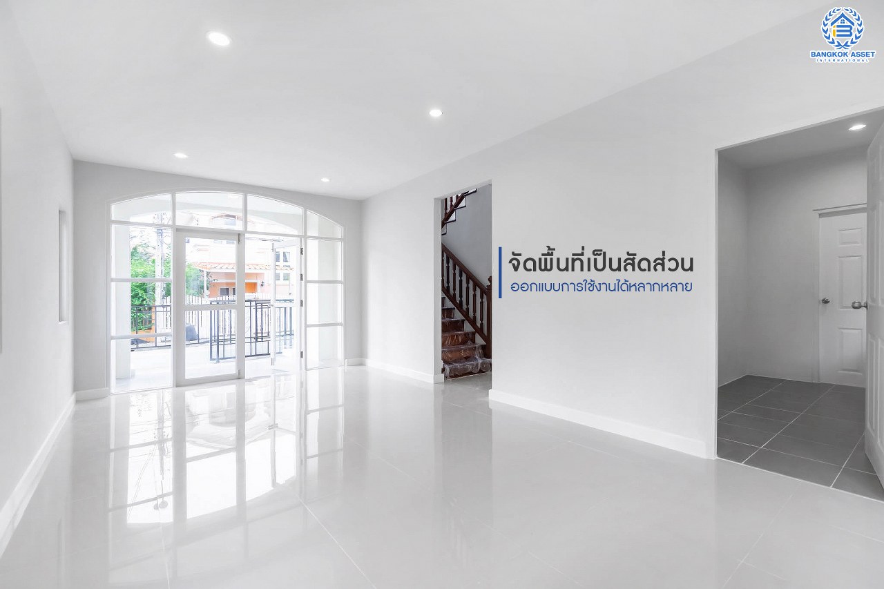 บ้านมือสองตกแต่งใหม่ สุดคุ้ม! ม.ภัสสร8 กาญจนาภิเษก (ซ.กันตนา) ดีไซน์สวย เนื้อที่ 50.7 ตร.ว. ฟังก์ชั่น 3 ห้องนอน 3 ห้องน้ำ แต่งครบพร้อมอยู่ บนทำเลศักยภาพ โครงการติดถนนใหญ่ เข้า-ออกสะดวก ใกล้เซ็นทรัลเวสต์เกต รถไฟฟ้า "สถานีตลาดบางใหญ่" และเดินทางเพียง 10 นาทีถึงจุดขึ้นทางด่วน "ศรีรัช"...