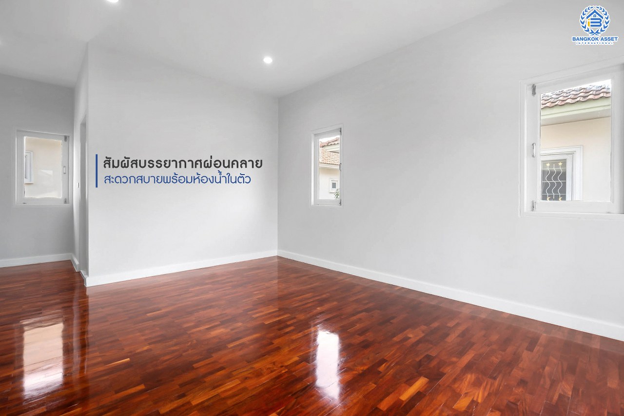 บ้านมือสองตกแต่งใหม่ สุดคุ้ม! ม.ภัสสร8 กาญจนาภิเษก (ซ.กันตนา) ดีไซน์สวย เนื้อที่ 50.7 ตร.ว. ฟังก์ชั่น 3 ห้องนอน 3 ห้องน้ำ แต่งครบพร้อมอยู่ บนทำเลศักยภาพ โครงการติดถนนใหญ่ เข้า-ออกสะดวก ใกล้เซ็นทรัลเวสต์เกต รถไฟฟ้า "สถานีตลาดบางใหญ่" และเดินทางเพียง 10 นาทีถึงจุดขึ้นทางด่วน "ศรีรัช"...