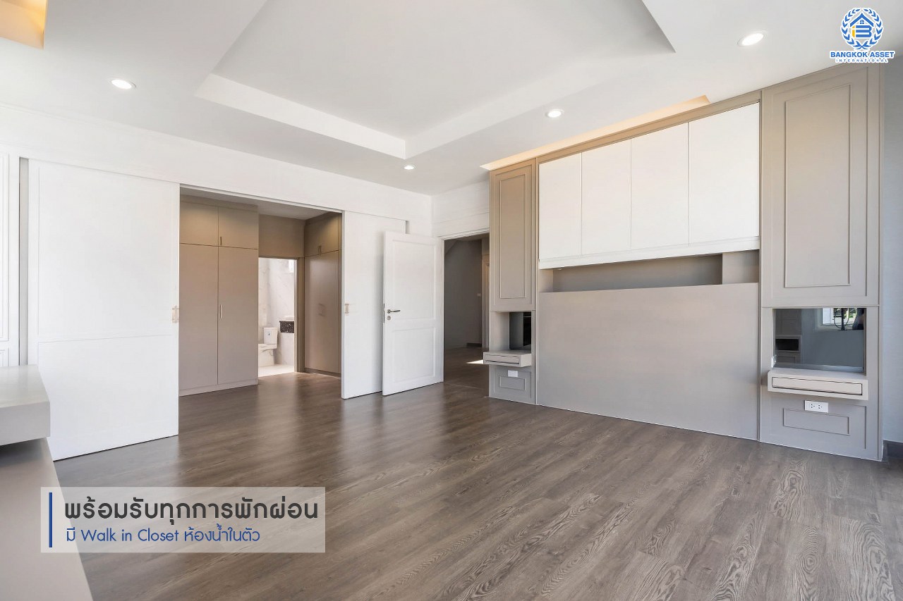 บ้านมือสองตกแต่งใหม่ 3 ชั้นหลังใหญ่พิเศษ! #แปลงมุม พื้นที่ใช้สอยถึง 400 ตร.ม.! Built in Furniture ทั้งหลัง! ม.จรรยานิเวศน์ แจ้งวัฒนะ-ปากเกร็ด35 เนื้อที่ 47ตร.ว. ฟังก์ชั่นจัดเต็ม 4 ห้องนอน 5 ห้องน้ำ 3 ที่จอดรถ พร้อม Living Room ขนาดใหญ่ บนทำเลโซนเมือง รองรับรถไฟฟ้าสายสีชมพู(สายอนาคต) ใกล้ทางด่วน "ศรีรัช" และเพียง 800เมตร ถึงเซ็นทรัลแจ้งวัฒนะ...