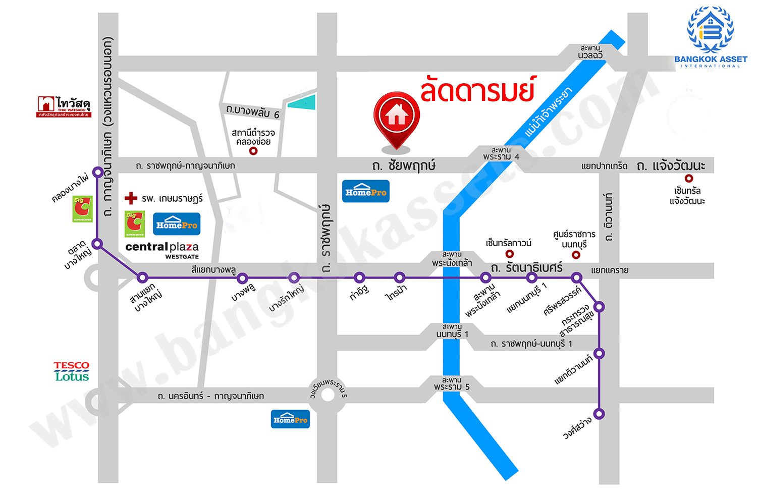 บ้านเดี่ยวมือสองนนทบุรี เนื้อที่ขนาดใหญ่ 123.1 ตร.ว. ม.ลัดดารมย์ ชัยพฤกษ์-แจ้งวัฒนะ ฟังก์ชั่น 3 ห้องนอน 4 ห้องน้ำ บ้านสวยต่อเติมครบ แถมแอร์ 8 เครื่อง! ภายในตกแต่งหรูหรา พร้อมสวนสวยรอบบ้าน หน้าโครงการติดถนนชัยพฤกษ์ เชื่อมสู่แจ้งวัฒนะ ราชพฤกษ์ได้อย่างรวดเร็ว