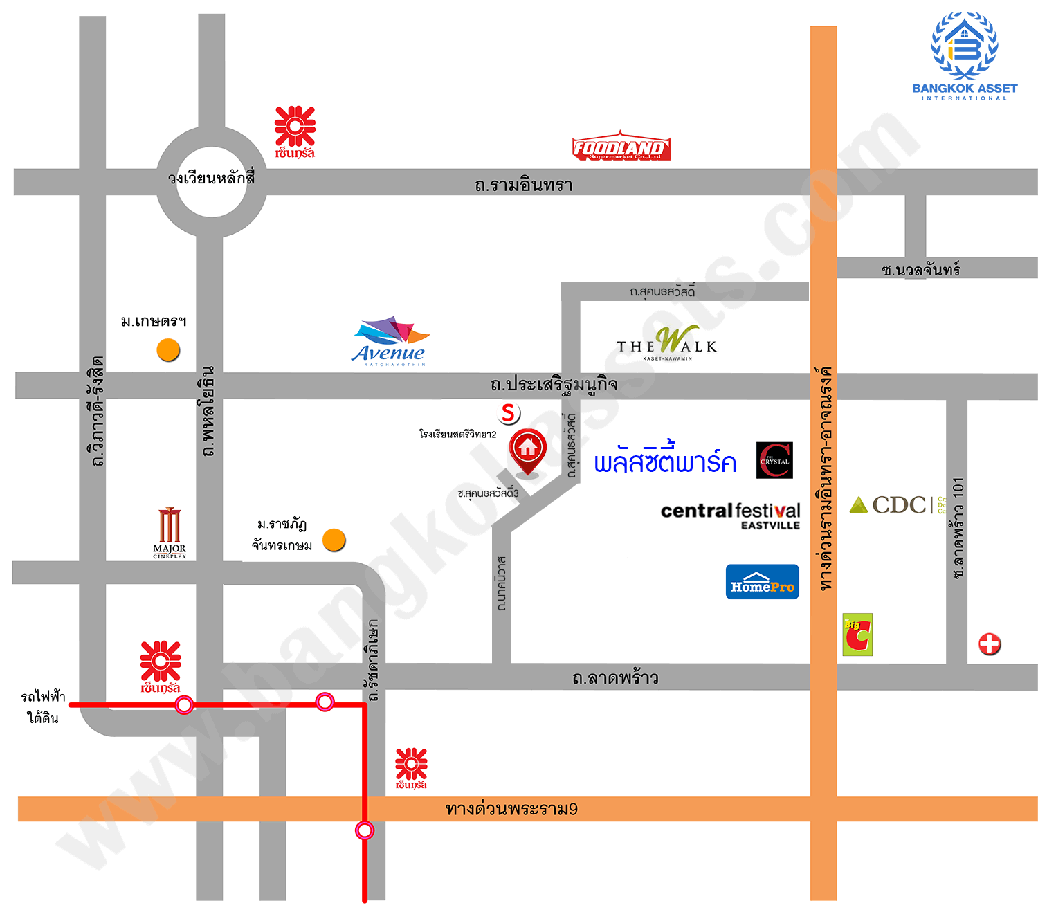 บ้านมือสองตกแต่งใหม่ ม.พลัสซิตี้พาร์ค ลาดพร้าว71 (ซอยโรงเรียนสตรีวิทยา2) ทาวน์โฮม 3 ชั้น รองรับครอบครัวขยาย ฟังก์ชั่น 4 ห้องนอน 3 ห้องน้ำ เนื้อที่ 17 ตร.ว. ทำเลใจกลางเมือง เชื่อมต่อทั้งถนนประเสริฐมนูญกิจ ,เกษตร-นวมินทร์ , ลาดพร้าว , รัชโยธินฯ ใกล้ทางด่วนรามอินทรา เดินทางสะดวกสบาย ติดรถไฟฟ้าสายสีน้ำตาล "สถานีโรงเรียนสตรีวิทยา2"...