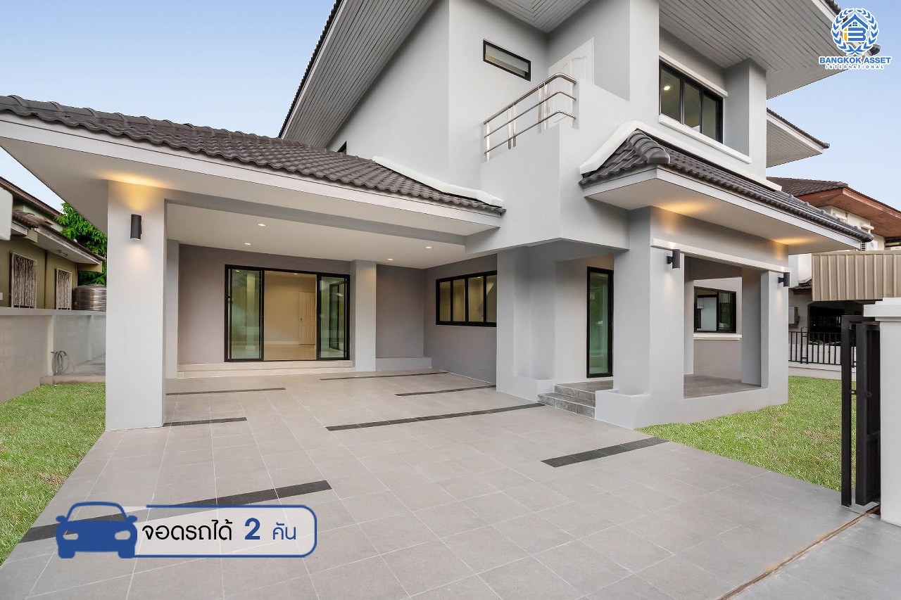 บ้านมือสองตกแต่งใหม่ หลังใหญ่! เนื้อที่ 83 ตร.ว. ม.พัชรวิลล์ บางกรวย-ไทรน้อย ตอบโจทย์ครอบครัวใหญ่ด้วยฟังก์ชั่นถึง 4 ห้องนอน 4 ห้องน้ำ พื้นที่ใช้สอยถึง 315 ตร.ม. บนทำเลเชื่อมต่อ 3 เส้นทาง ใกล้ทางด่วน "กาญจนาภิเษก" และเพียง 5 นาทีจาก MRT "สถานีบางพลู"