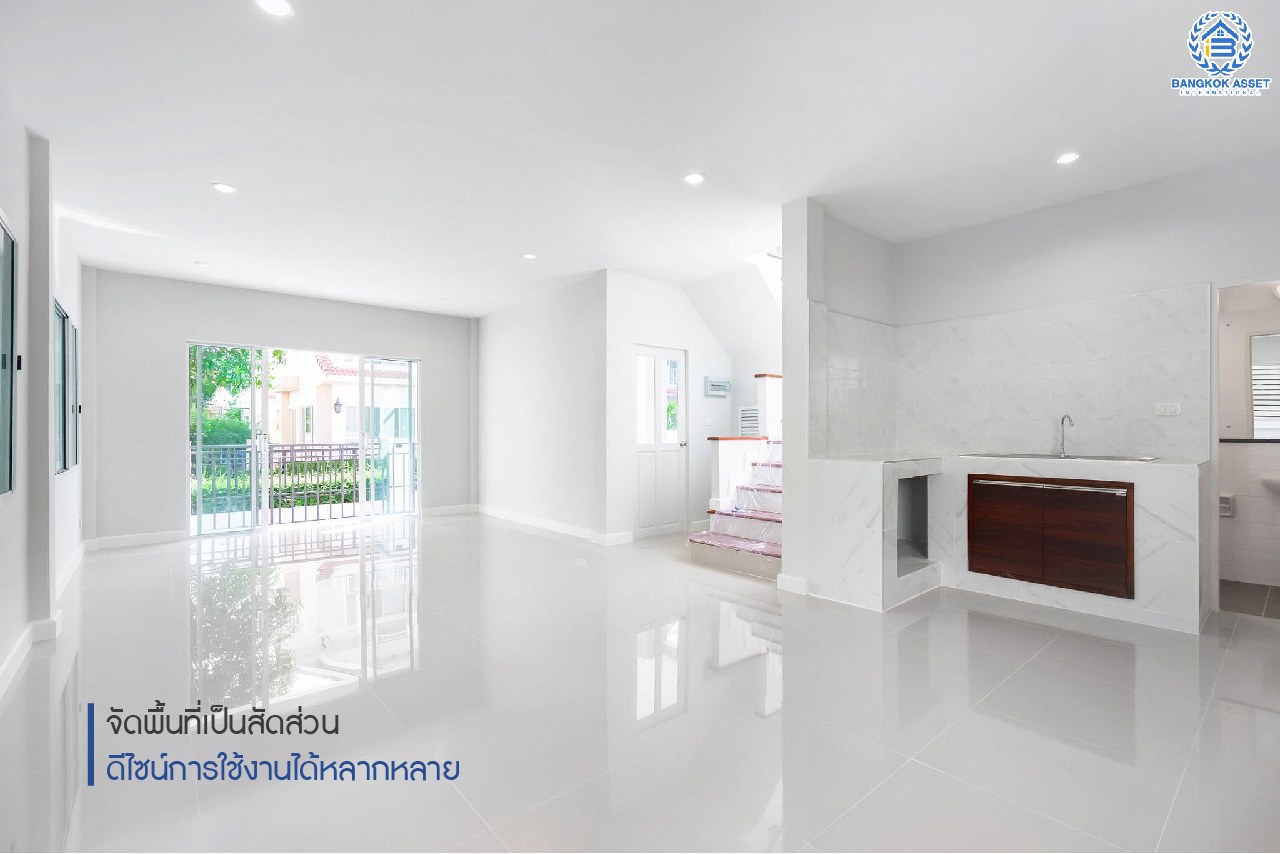 บ้านมือสองตกแต่งใหม่ ม.เพอร์เฟคพาร์ค พระราม5-บางใหญ่ (ซ.วัดพระนอน) เนื้อที่ 35.8 ตร.ว. ตกแต่งสไตล์อบอุ่น คุณภาพแบรนด์ Property Perfect ฟังก์ชั่นจัดเต็ม 3 ห้องนอน 1 ห้องอเนกประสงค์ 2 ห้องน้ำ  ทำเลใกล้วงแหวนกาญจนาฯ , Central Westgate และรถไฟฟ้าสายสีม่วง "สถานีตลาดบางใหญ่"