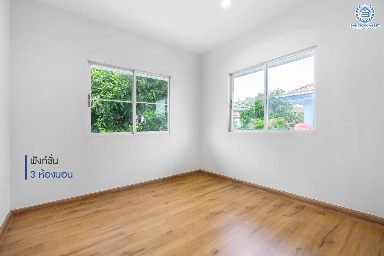 บ้านมือสองตกแต่งใหม่ ม.พฤกษ์ลดา1 บางใหญ่-เซ็นทรัลเวสต์เกต บ้านเดี่ยวคุณภาพ LH เนื้อที่ 50 ตร.ว. พร้อมฟังก์ชั่น 3 ห้องนอน 2 ห้องน้ำ 2 ที่จอดรถ เดินทางสะดวกสบาย บนเส้นทางสายหลัก "กาญจนาภิเษก" ใกล้เซ็นทรัลเวสต์เกต และเพียง 10 นาทีถึง รถไฟฟ้า "สถานีคลองบางไผ่"