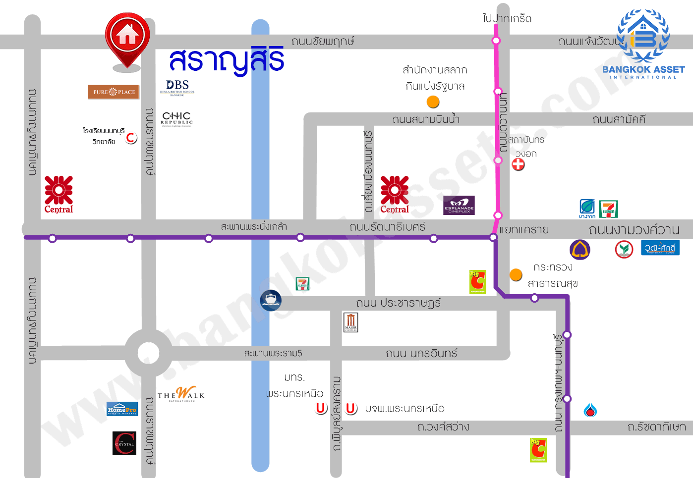 บ้านมือสองตกแต่งใหม่ แบรนด์สุดหรู "แสนสิริ" หลังใหญ่พิเศษ เนื้อที่ 71.8 ตร.ว. ม.สราญสิริ ราชพฤกษ์-แจ้งวัฒนะ ฟังก์ชั่น 3 ห้องนอน 3 ห้องน้ำ 2 ที่จอดรถ ทำเลศักยภาพติดถนนราชพฤกษ์ เชื่อมสู่แจ้งวัฒนะได้อย่างรวดเร็ว และเพียง 10 นาทีถึงรถไฟฟ้า "สถานีบางรักใหญ่"