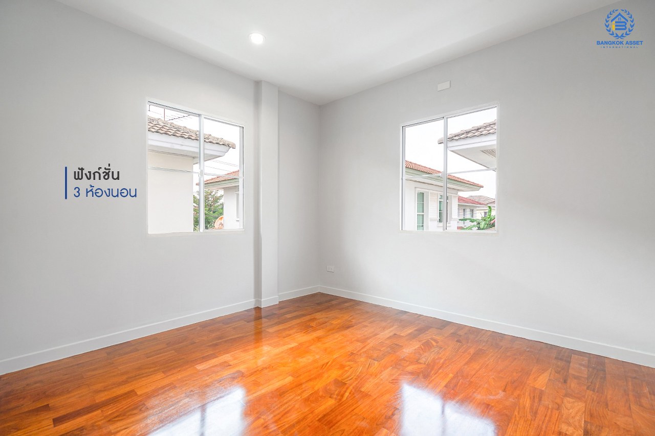 บ้านมือสองตกแต่งใหม่ แบรนด์ LH ม.มัณฑนา เพชรเกษม81 หลังใหญ่กว้างขวาง พร้อมรองรับทุกความสุข บนเนื้อที่ 64.9 ตร.ว. ฟังก์ชั่น 3 ห้องนอน 3 ห้องน้ำ สนามหญ้าด้านข้างกว้างเกือบ 100 ตร.ม. บนทำเลใกล้The Mallบางแค และเชื่อมสู่ ถ.พุทธมณฑลสาย4 เพียง 5 นาที*