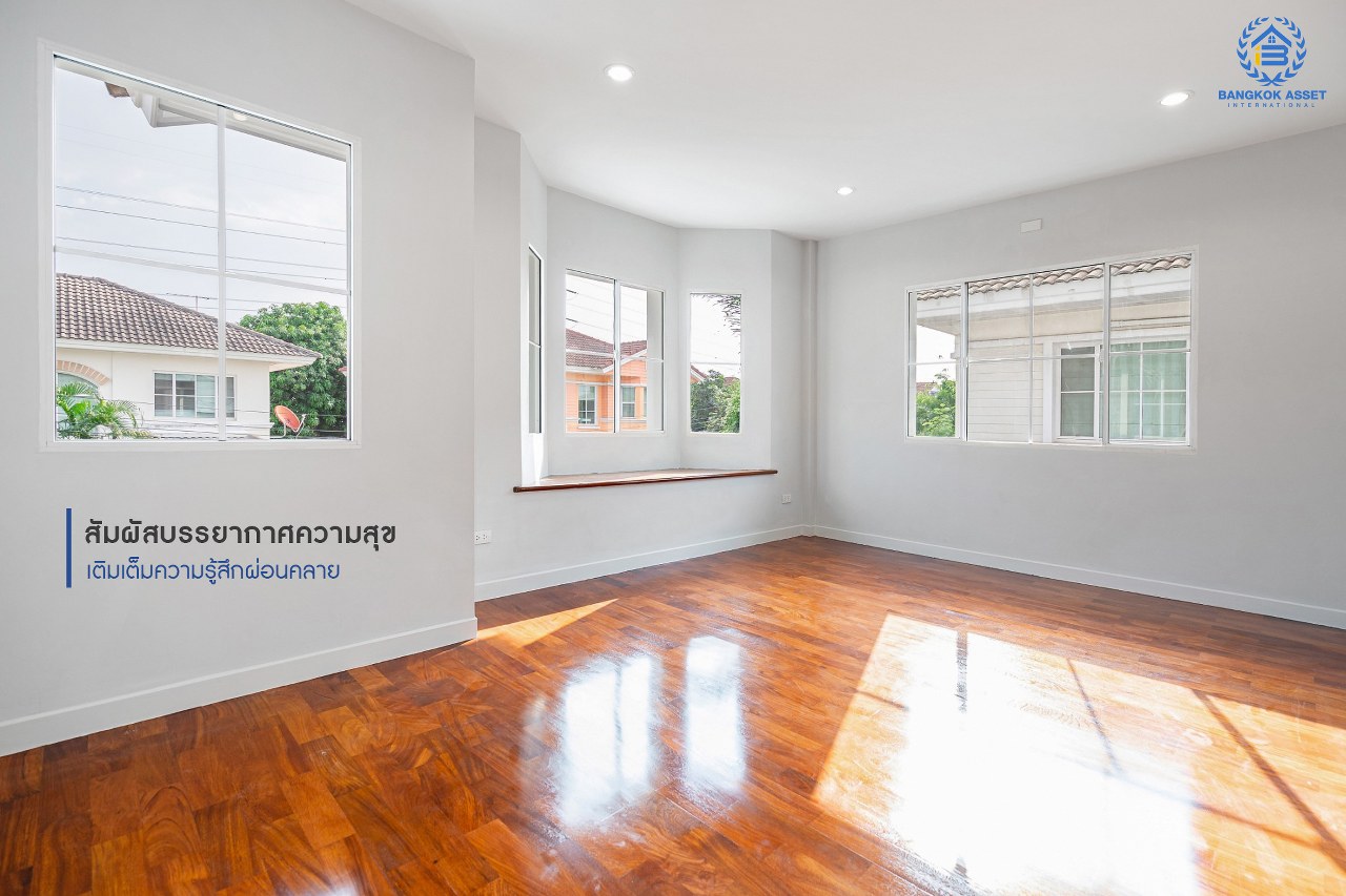 บ้านมือสองตกแต่งใหม่ แบรนด์ LH ม.มัณฑนา เพชรเกษม81 หลังใหญ่กว้างขวาง พร้อมรองรับทุกความสุข บนเนื้อที่ 64.9 ตร.ว. ฟังก์ชั่น 3 ห้องนอน 3 ห้องน้ำ สนามหญ้าด้านข้างกว้างเกือบ 100 ตร.ม. บนทำเลใกล้The Mallบางแค และเชื่อมสู่ ถ.พุทธมณฑลสาย4 เพียง 5 นาที*