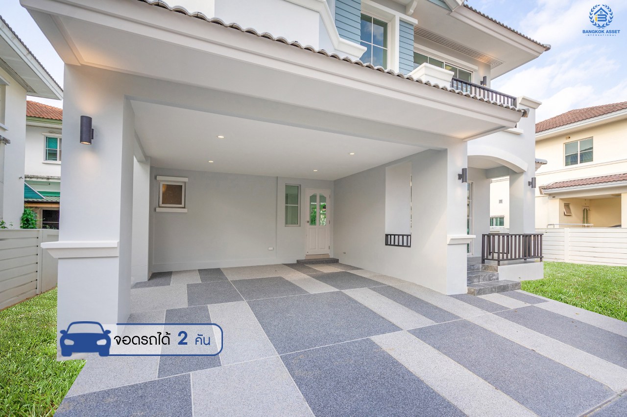 บ้านมือสองตกแต่งใหม่ แบรนด์ LH ม.มัณฑนา เพชรเกษม81 หลังใหญ่กว้างขวาง พร้อมรองรับทุกความสุข บนเนื้อที่ 64.9 ตร.ว. ฟังก์ชั่น 3 ห้องนอน 3 ห้องน้ำ สนามหญ้าด้านข้างกว้างเกือบ 100 ตร.ม. บนทำเลใกล้The Mallบางแค และเชื่อมสู่ ถ.พุทธมณฑลสาย4 เพียง 5 นาที*