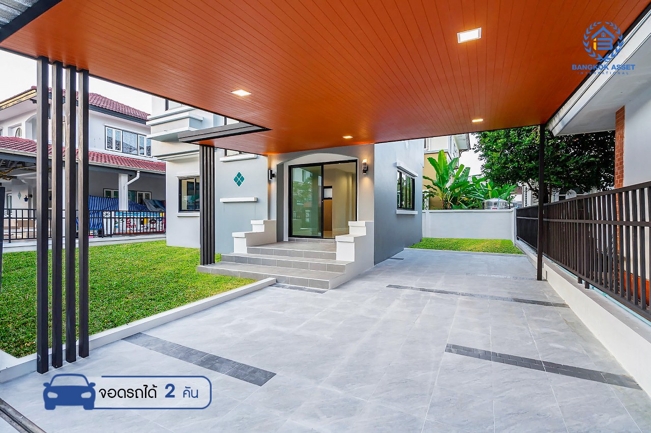 บ้านมือสองตกแต่งใหม่ บนสังคมคุณภาพ LH ม.ชัยพฤกษ์ บางใหญ่-เซ็นทรัลเวสต์เกต ตอบโจทย์ทุกการอยู่อาศัย เนื้อที่ 53 ตร.ว. ฟังก์ชั่น 3 ห้องนอน 2 ห้องน้ำ บนทำเลเดินทางสะดวก เพียง 10 นาที ถึง MRT "สถานีคลองบางไผ่" และเซ็นทรัลเวสต์เกต