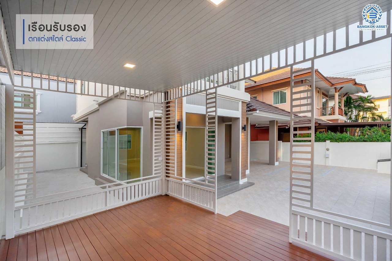 บ้านมือสองตกแต่งใหม่ ถนนเมน! โซนต้นโครงการ ม.ลัดดาวิลล์ บ้านกล้วย-ไทรน้อย หลังใหญ่ตกแต่งสไตล์ Classic เนื้อที่ 58.1 ตร.ว. ฟังก์ชั่นพร้อม 3 ห้องนอน 3 ห้องน้ำ ตอบโจทย์ทุกการอยู่อาศัย บนทำเลคุณภาพ! ถ.กาญจนาภิเษก ใกล้เซ็นทรัลเวสต์เกต และ รถไฟฟ้า "สถานีคลองบางไผ่"...