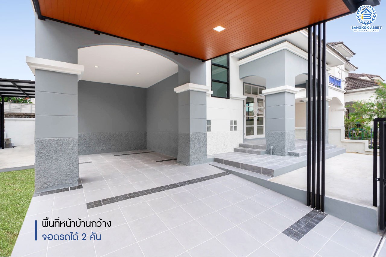 บ้านมือสองตกแต่งใหม่ ม.กฤษดานคร31 ปิ่นเกล้า ติดถนนบรมราชชนนี หลังใหญ่ เนื้อที่ 52.5 ตร.ว. ฟังก์ชั่น 3 ห้องนอน 3 ห้องน้ำ 2 ที่จอดรถ Facility ครบครัน บนทำเลศักยภาพใกล้ทางคู่ขนานลอยฟ้าบรมราชชนนี ม.มหิดล และ เพียง 10 นาทีถึงเซ็นทรัลปิ่นเกล้า