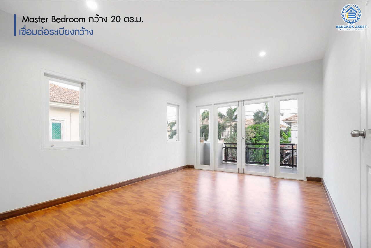 บ้านมือสองตกแต่งใหม่ ม.ภัสสร8 กาญจนาภิเษก (ซ.กันตนา) หลังใหญ่ดีไซน์สวย เนื้อที่ 68.1 ตร.ว. ฟังก์ชั่น 3 ห้องนอน 3 ห้องน้ำ 2 ที่จอดรถ โซนต้นโครงการเดินทางสะดวก บนทำเลศักยภาพ โครงการติดถนนใหญ่ เข้า-ออกสะดวก ใกล้เซ็นทรัลเวสต์เกต รถไฟฟ้า "สถานีตลาดบางใหญ่" และจุดขึ้นทางด่วน "ศรีรัช"