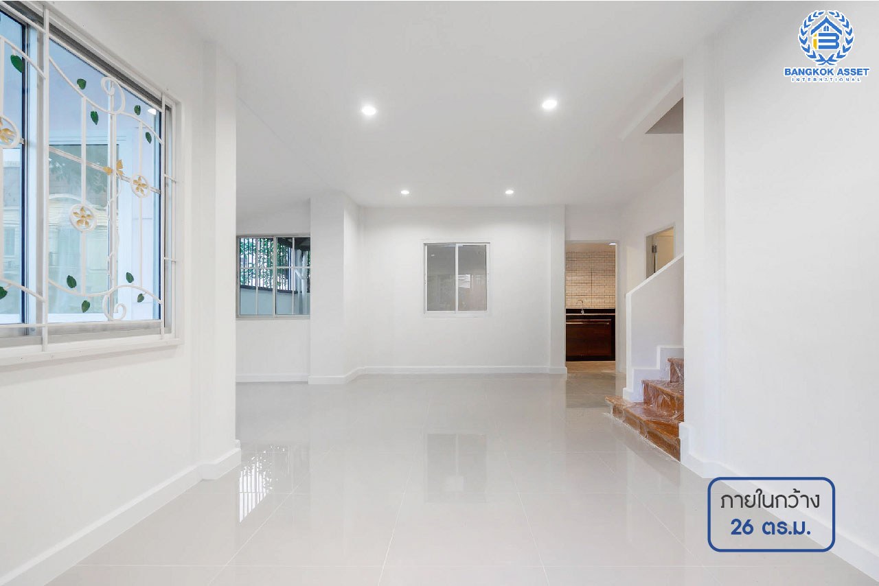 บ้านมือสองตกแต่งใหม่ แบรนด์ Property Perfect ม.เดอะวิลล่า ราชพฤกษ์-ท่าอิฐ ทาวน์เฮ้าส์ #หลังริม โซนต้นโครงการ เดินทางสะดวก เนื้อที่ 23.9 ตร.ว. ฟังก์ชั่น 3 ห้องนอน 2 ห้องน้ำ บนทำเลเชื่อมต่อทั้งถ.รัตนาธิเบศร์ และถ.ราชพฤกษ์ และเพียง 10 นาทีถึงรถไฟฟ้า "สถานีบางรักน้อยท่าอิฐ"