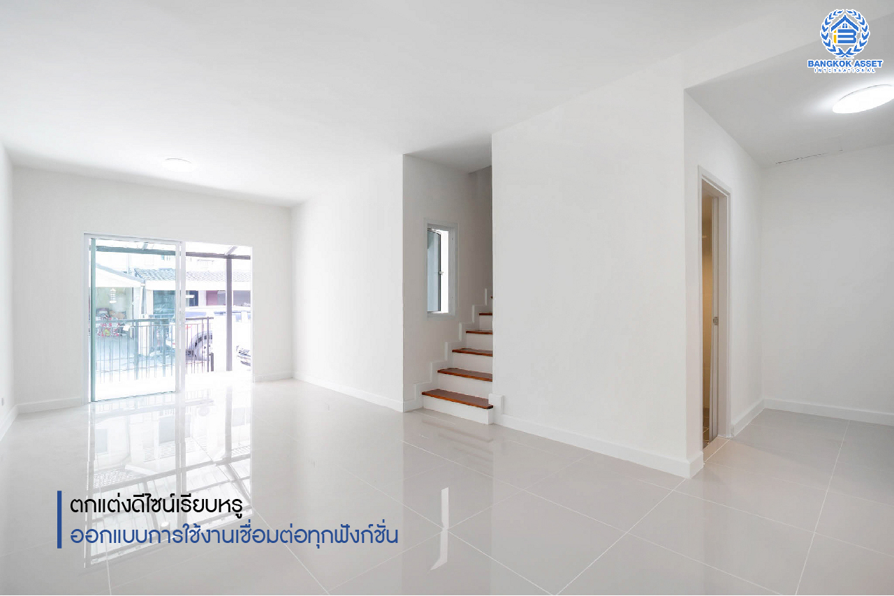 บ้านมือสองตกแต่งใหม่ ใกล้ ม.รังสิต โครงการ ม.พฤกษาวิลล์36 สรงประภา-ดอนเมือง บ้านพร้อมอยู่ เนื้อที่ 17.5 ตร.ว. ฟังก์ชั่น 3 ห้องนอน 2 ห้องน้ำ มีครัวเคาน์เตอร์ บนทำเลดีที่สุด เชื่อมต่อทุกการเดินทาง ใกล้สนามบินดอนเมือง รถไฟฟ้าสายสีแดง และฟิวเจอร์พาร์ครังสิต...