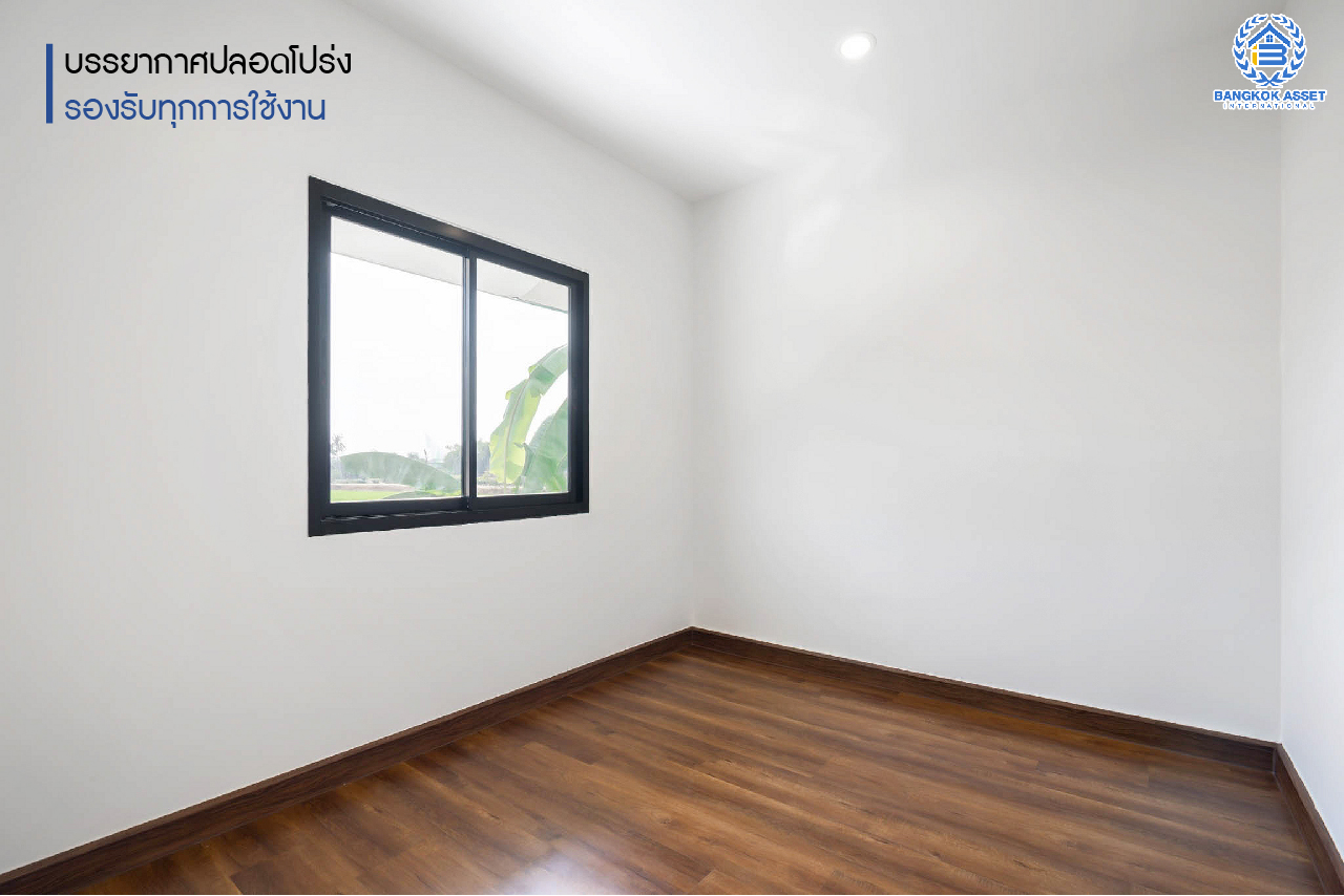 บ้านมือสองตกแต่งใหม่ โครงการ พฤกษา25 บางใหญ่ เนื้อที่ 18 ตร.ว. ฟังก์ชั่น 3 ห้องนอน 2 ห้องน้ำ บนทำเลดีที่สุด เชื่อมต่อ รถไฟฟ้าสายสีม่วง เพียง 15 นาที