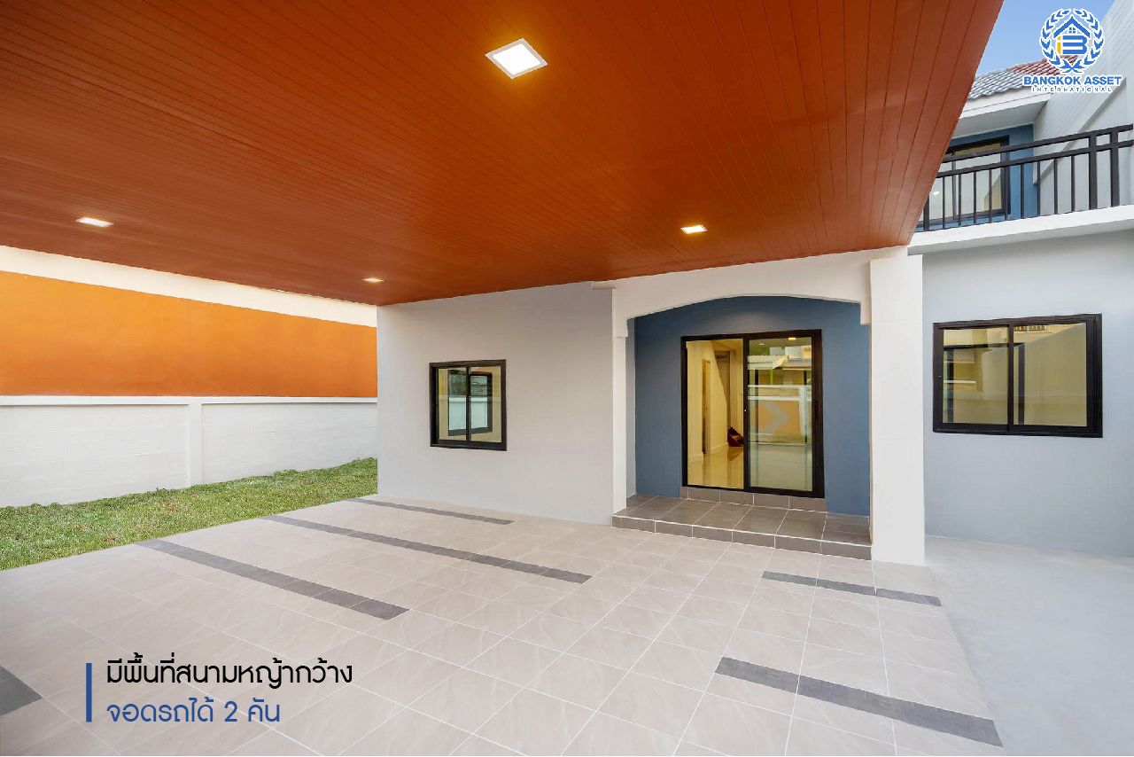 บ้านมือสองตกแต่งใหม่ ม.ลานทอง ติวานนท์-ปากเกร็ด เนื้อที่ 48 ตร.ว. ฟังก์ชั่น 4 ห้องนอน 2 ห้องน้ำ 2 ที่จอดรถ บนทำเลทองเดินทางสะดวกติด ถ.ติวานนท์ ใกล้เซ็นทรัล แจ้งวัฒนะ ,อิมแพ็ค เมืองทองธานี ทางด่วน "แจ้งวัฒนะ" และ ห้าแยกปากเกร็ดเพียง 5 นาทีเท่านั้น...