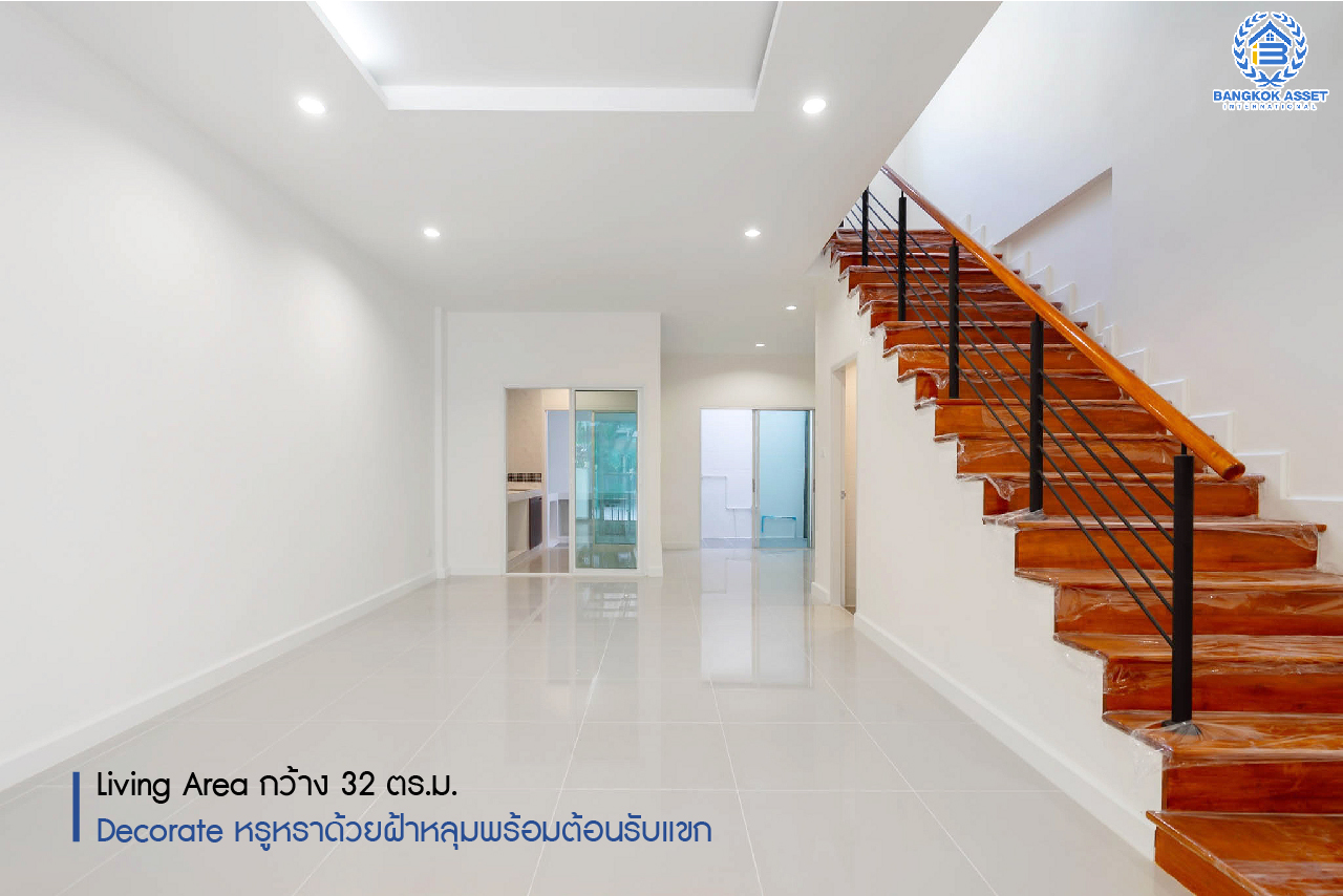 บ้านมือสองตกแต่งใหม่ ม.วิสต้าปาร์ค แจ้งวัฒนะ บ้านสไตล์ Modern 3 ชั้น บนเนื้อที่มากถึง 22.8 ตร.ว. ฟังก์ชั่นพร้อม 3 ห้องนอน 3 ห้องน้ำ บนทำเลคุณภาพใกล้ เซ็นทรัลแจ้งวัฒนะ, จุดขึ้นทางด่วน แจ้งวัฒนะ และรถไฟฟ้า "สถานีศูนย์ราชการนนทบุรี" เพียง 10 นาที...